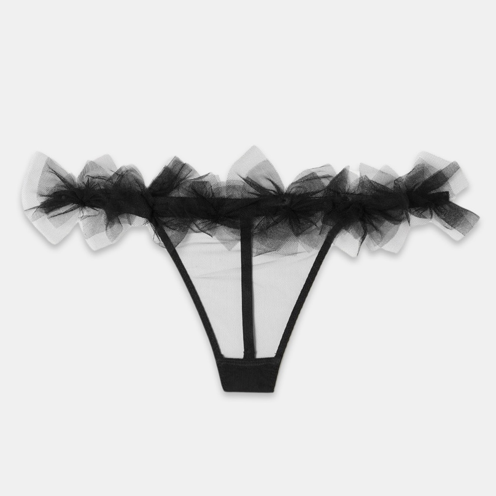 Fawn Thong Panty in Black | Agent Provocateur NWT